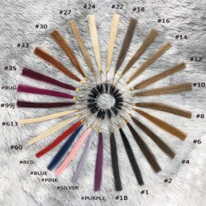 Alternative view of Red hair bundles for sew in - 100% human hair