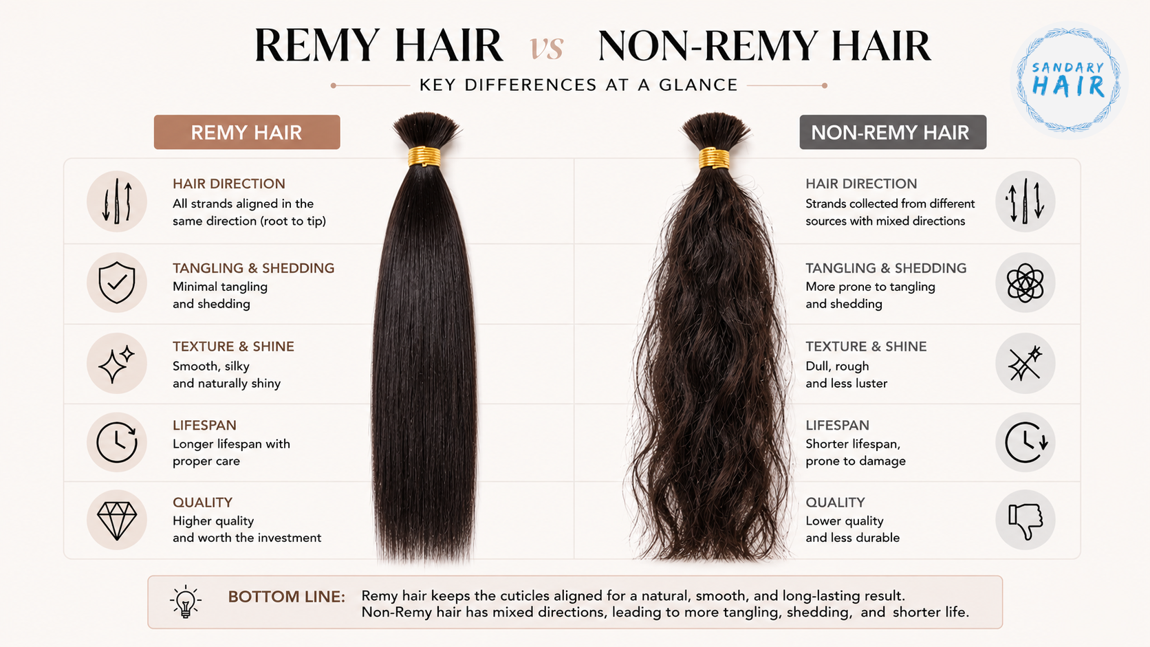 Remy Hair vs Non-Remy Hair: Key Differences at a Glance