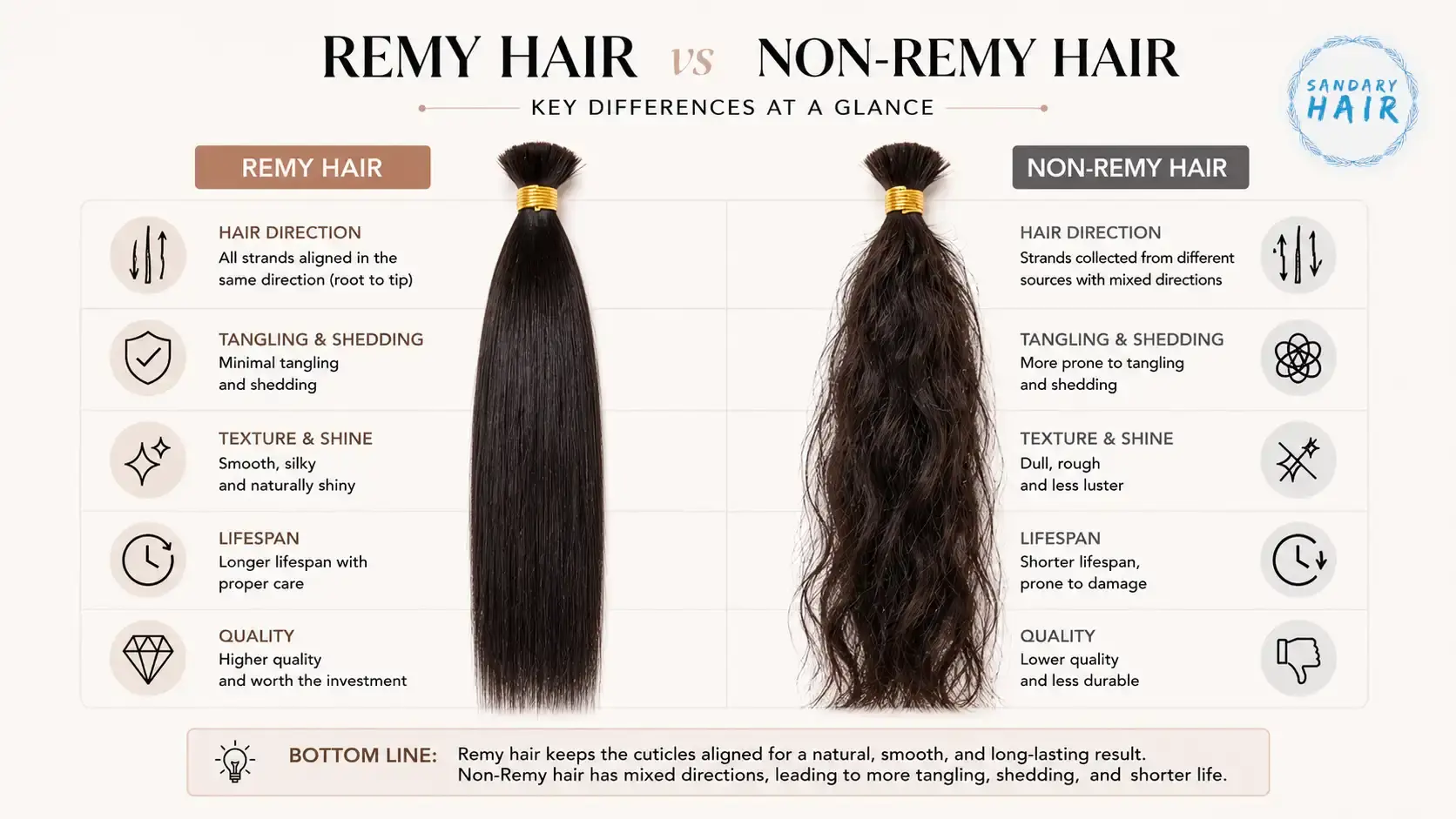 Remy Hair vs Non-Remy Hair: Key Differences at a Glance